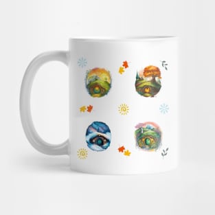 Round Doors - Seasons Pattern II - Pack - Fantasy Mug